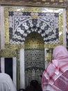 Ravza-i Mutahhara in Masjid Al Nabawi as garden from the Heaven on Earth named