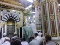 Ravza-i Mutahhara in Masjid Al Nabawi as garden from the Heaven on Earth named