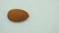 Raw almond isolated on white background Royalty Free Stock Photo