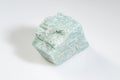 Raw Amazonite Gemstone on White Background Royalty Free Stock Photo