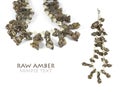 Raw Amber Necklace Royalty Free Stock Photo