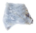 raw Angelite (Blue Anhydrite) stone on white