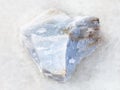 raw Angelite (Blue Anhydrite) stone white marble Royalty Free Stock Photo