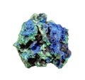 raw azurite and malachite mineral isolated Royalty Free Stock Photo