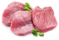 Raw beaf steaks. Royalty Free Stock Photo