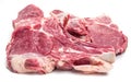 Raw beaf steaks on a white background Royalty Free Stock Photo