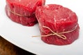 Raw beef filet mignon