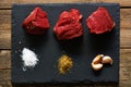 Raw beef filet mignon Royalty Free Stock Photo