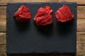 Raw beef filet mignon Royalty Free Stock Photo