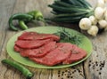 Raw beef fillets Royalty Free Stock Photo