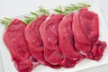 Raw beef fillets Royalty Free Stock Photo