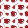 Raw beef and lamb pattern