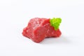 Raw beef meat chunk Royalty Free Stock Photo