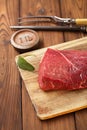 Raw beef meat fillet Royalty Free Stock Photo