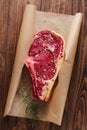 Raw beef Rib bone steak Royalty Free Stock Photo