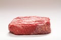 Raw Beef Roast On White Background Medium Wide Shot