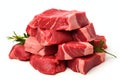 raw beef steak. Generative AI Royalty Free Stock Photo