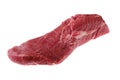 Raw beef tri-tip roast isoalted on white Royalty Free Stock Photo