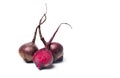 Raw beet isolated on white background Royalty Free Stock Photo