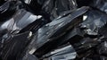 raw black obsidian Royalty Free Stock Photo