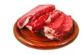 Raw bloody beef steak Royalty Free Stock Photo