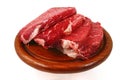 Raw bloody beef steak Royalty Free Stock Photo