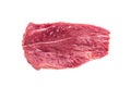 Raw Boar meat steak, uncooked Game Meat Isolated on white background. top view Royalty Free Stock Photo