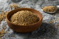 Raw Brown Organic  Ajwain Seed Royalty Free Stock Photo