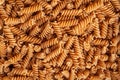 Raw Brown Pasta, Wholegrain Fusilli, Dry Whole Grain Noodle, Raw Spelt Macaroni, Healthy Italy Food