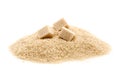 Raw or brown sugar Royalty Free Stock Photo