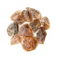 Raw brown sugar crystals large size