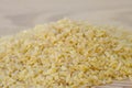 Raw bulghur groats Royalty Free Stock Photo