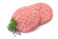 Raw Burger Patties Royalty Free Stock Photo