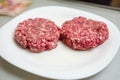 Raw burgers Royalty Free Stock Photo