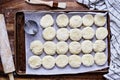 Raw Buttermilk Southern Biscuits with Rolling Pin