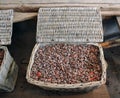 Raw cacao beans Royalty Free Stock Photo