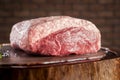 Raw cap rump beef brazilian picanha