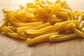 Raw casarecce pasta Royalty Free Stock Photo