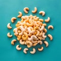 Raw Cashews Large Quantity on Smooth Surface