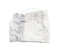 raw chalk (white limestone) rock isolated Royalty Free Stock Photo