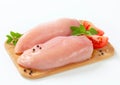 Raw chicken breast fillets Royalty Free Stock Photo