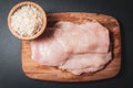 Raw chicken breast , healthy food