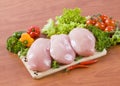 Raw chicken breasts Royalty Free Stock Photo