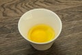 Raw Chicken egg in the bowl Royalty Free Stock Photo