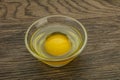 Raw Chicken egg in the bowl Royalty Free Stock Photo
