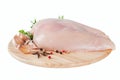 Raw chicken fillet Royalty Free Stock Photo