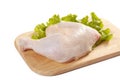 Raw chicken leg Royalty Free Stock Photo