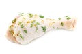 Raw chicken leg Royalty Free Stock Photo