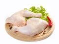 Raw chicken legs Royalty Free Stock Photo