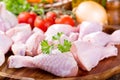 Raw chicken legs Royalty Free Stock Photo